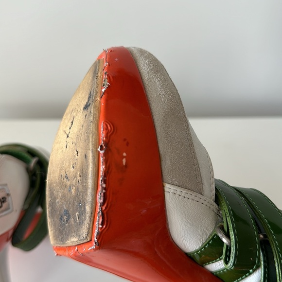 Dsquared2 Leather Sneaker Heels Size US8/ EU 38 - Picture 7 of 10